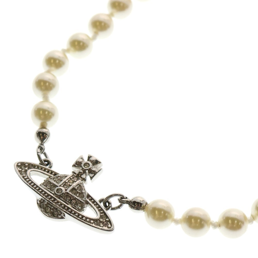 Vivienne Westwood(ヴィヴィアンウエストウッド) MINI BAS RELIEF PEARL ミニ バス レリーフ パール ネックレス チョーカー ホワイト