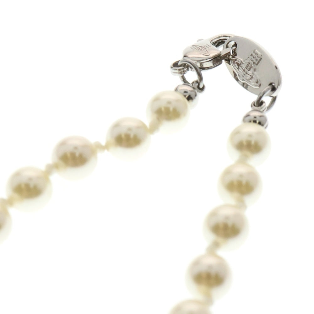 Vivienne Westwood(ヴィヴィアンウエストウッド) MINI BAS RELIEF PEARL ミニ バス レリーフ パール ネックレス チョーカー ホワイト