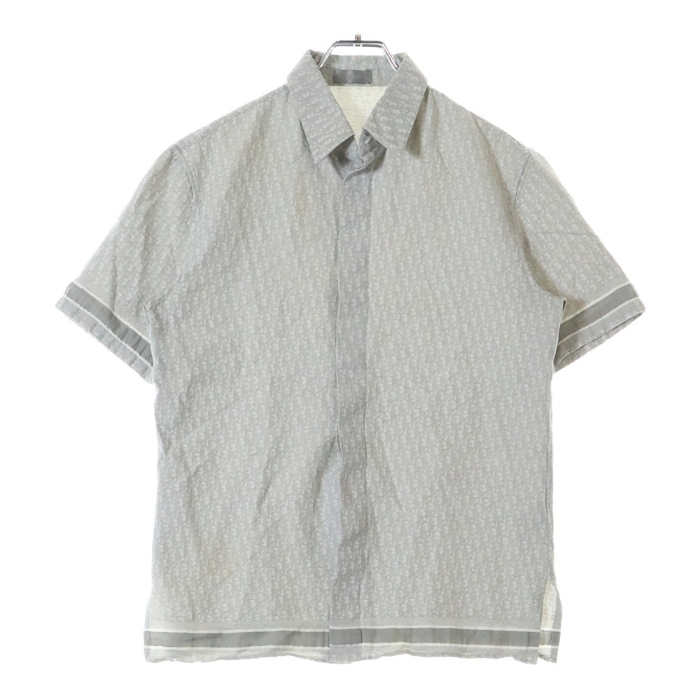 DIOR(ディオール) 20SS オブリーク柄 コットン半袖シャツ ベージュ 023C551A4839