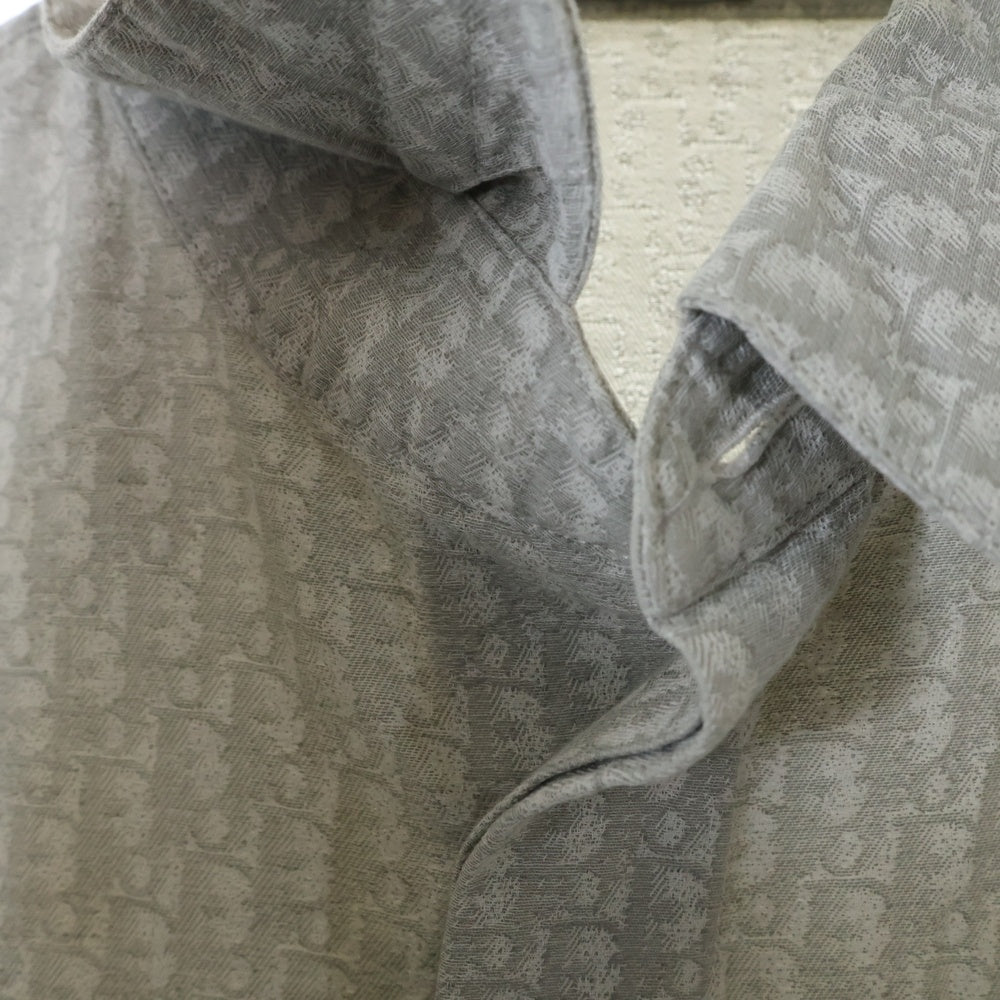 DIOR(ディオール) 20SS オブリーク柄 コットン半袖シャツ ベージュ 023C551A4839