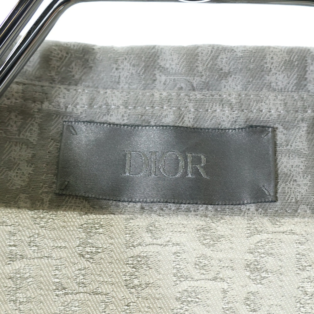 DIOR(ディオール) 20SS オブリーク柄 コットン半袖シャツ ベージュ 023C551A4839