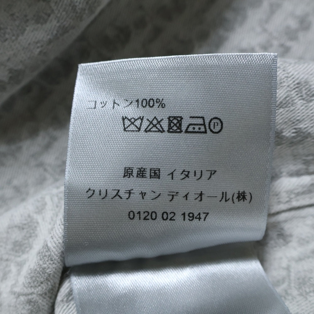 DIOR(ディオール) 20SS オブリーク柄 コットン半袖シャツ ベージュ 023C551A4839