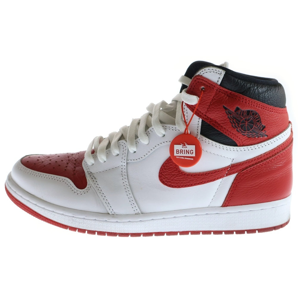 NIKE(ナイキ) AIR JORDAN 1 HIGH OG HERITAGE 555088-161 エアジョーダン 1 ヘリテージ ハイカットスニーカー ホワイト/レッド US10/28.0cm