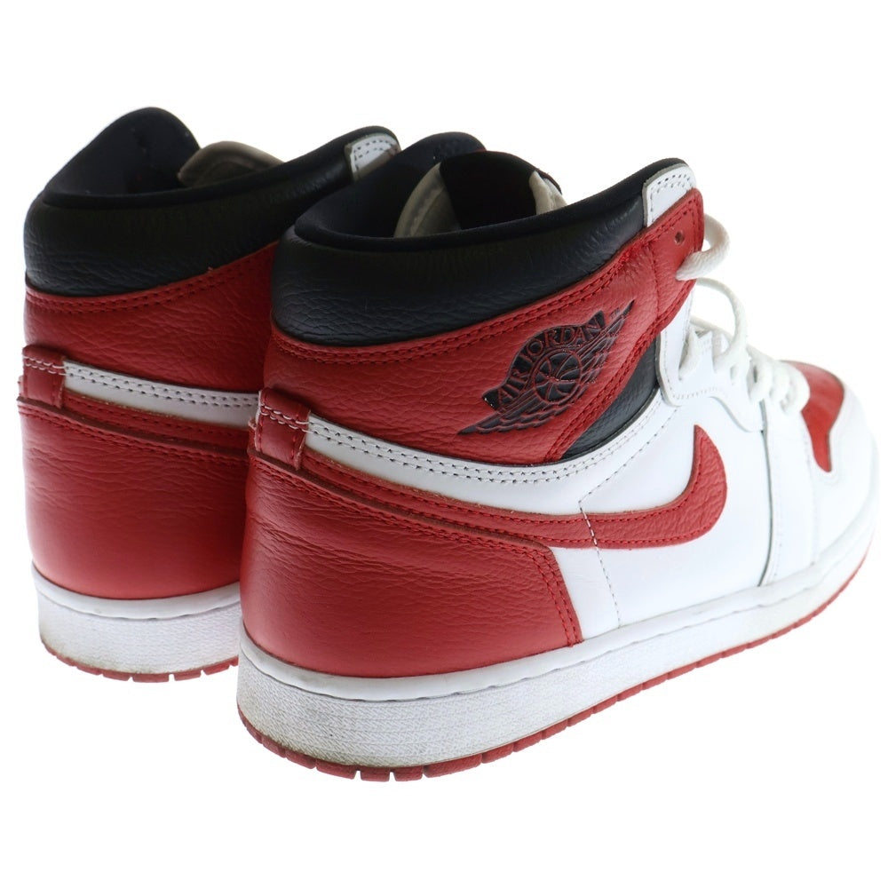 NIKE(ナイキ) AIR JORDAN 1 HIGH OG HERITAGE 555088-161 エアジョーダン 1 ヘリテージ ハイカットスニーカー ホワイト/レッド US10/28.0cm