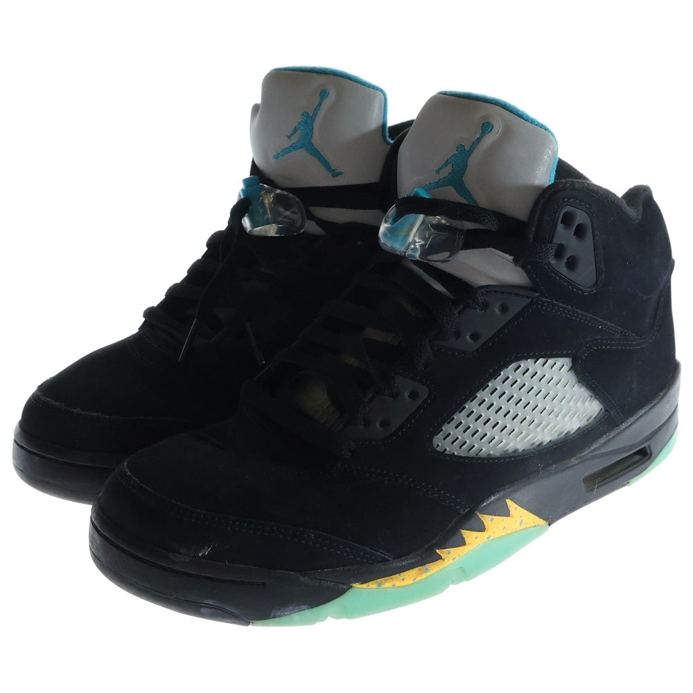 NIKE(ナイキ) AIR JORDAN 5 RETRO Aqua エアジョーダン5 アクア ハイカットスニーカーシューズ ブラック US9.5/27.5cm DD0587-047