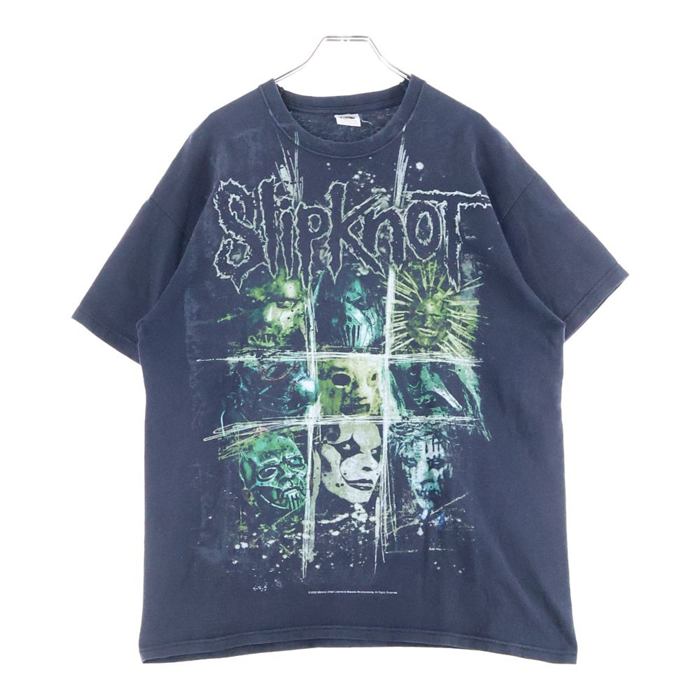 VINTAGE(ヴィンテージ) Slipknot スリップノット 半袖Tシャツ クルーネックカットソー ブラック
