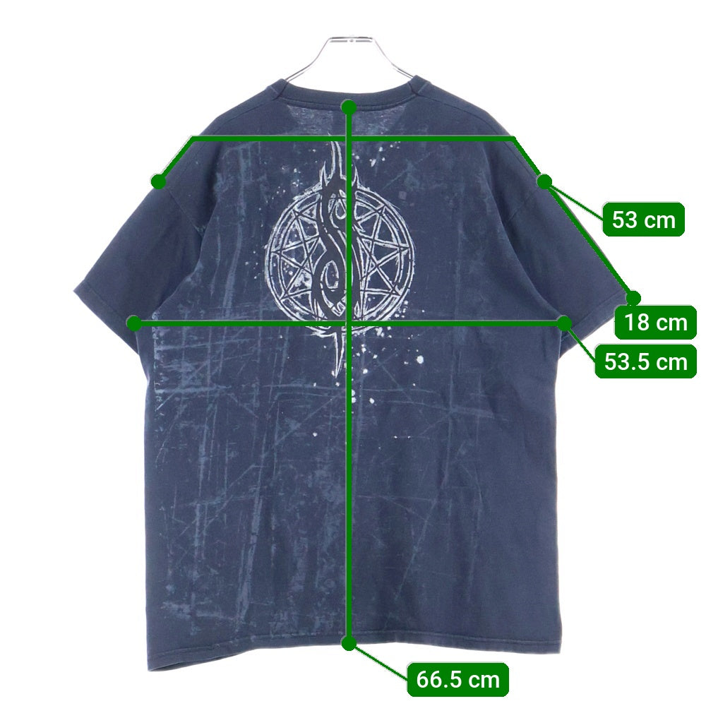 VINTAGE(ヴィンテージ) Slipknot スリップノット 半袖Tシャツ クルーネックカットソー ブラック