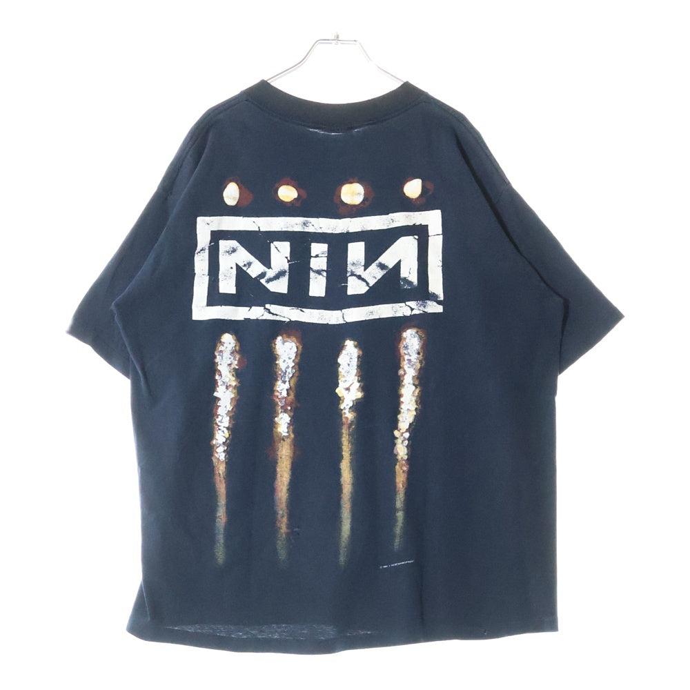 VINTAGE(ヴィンテージ) NINE INCH NAILS THE DOWNWARD SPIRAL ナインインチネイルズ ダウンワードスパイラル 半袖Tシャツ バンT ブラック