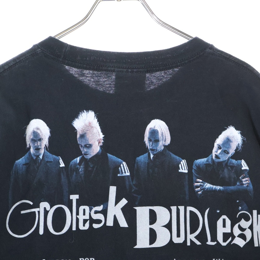 VINTAGE(ヴィンテージ) 00s Marilyn Manson GROTESK BURLESK マリリンマンソン 両面プリント クルーネック 半袖Tシャツ ブラック