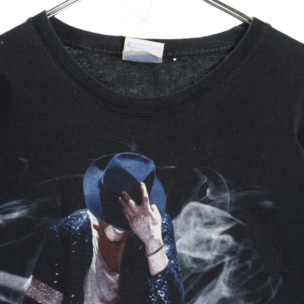 VINTAGE(ヴィンテージ) 00s Michel Jackson マイケルジャクソン クルーネック 半袖Tシャツ 半袖カットソー ブラック