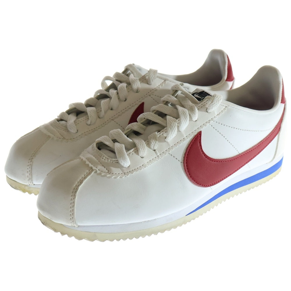 NIKE(ナイキ) Women's CLASIIC COLTETS White/Varsity Red ローカットスニーカー ホワイト US8/26cm