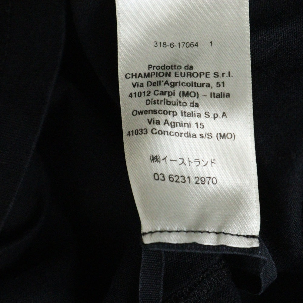 Rick Owens(リックオウエンス) 21SS ×Champion チャンピオン フロントロゴ 半袖Tシャツ カットソー ブラック CM21S0010-216762