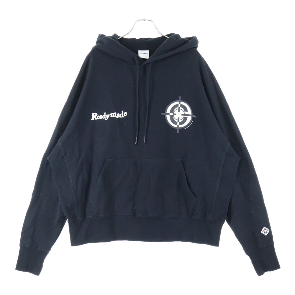 READY MADE(レディメイド) CLF TARGET HOODIE ターゲット フーディー パーカー バックプリント ブラック RE-CO-BK-00-00-211