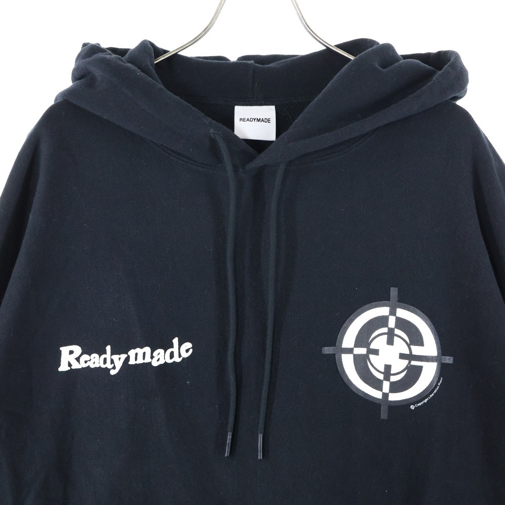READY MADE(レディメイド) CLF TARGET HOODIE ターゲット フーディー パーカー バックプリント ブラック RE-CO-BK-00-00-211