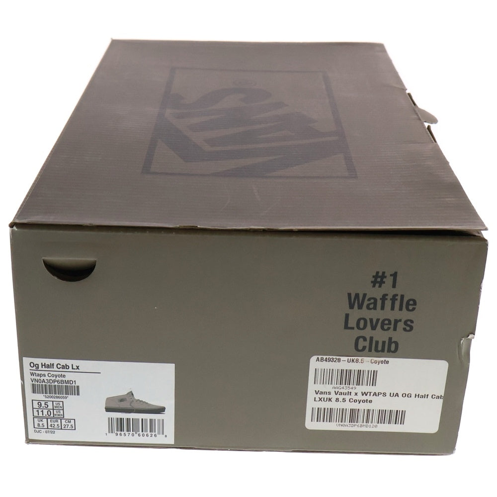 VANS(ヴァンズ) ×WTAPS VAULT OG HALF CAB LX ダブルタップス ボルト ハーフキャブ LX ローカットスニーカー ブラウン US9.5/27.5cm VN0A3DP6BMD1