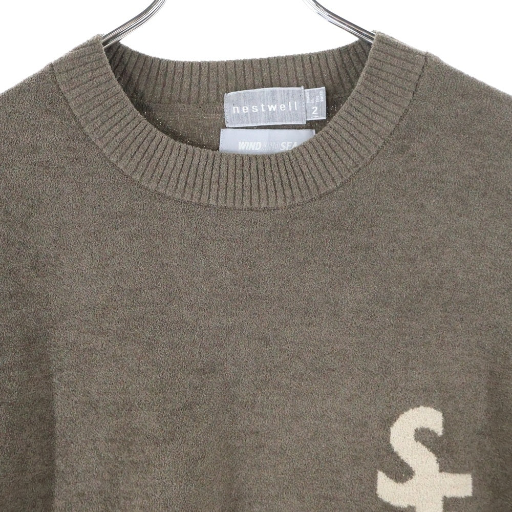 WIND AND SEA(ウィンダンシー) ×nestwell SPINOSA TEE ネストウェル スピノーザ 半袖カットソー Tシャツ ブラウン NB11-120001