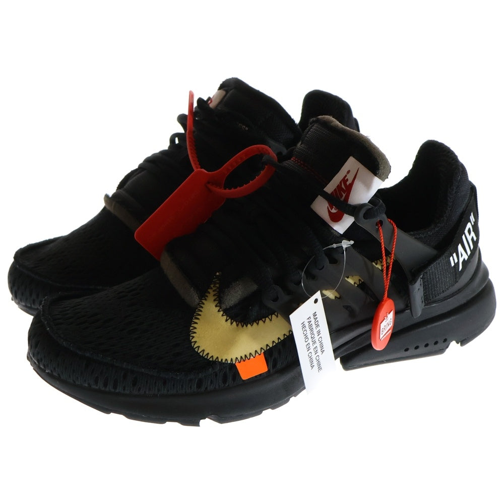 NIKE(ナイキ) ×OFF-WHITE AIR PRESTO オフホワイト エアプレスト ローカットスニーカー ブラック US9/27cm AA3830-002