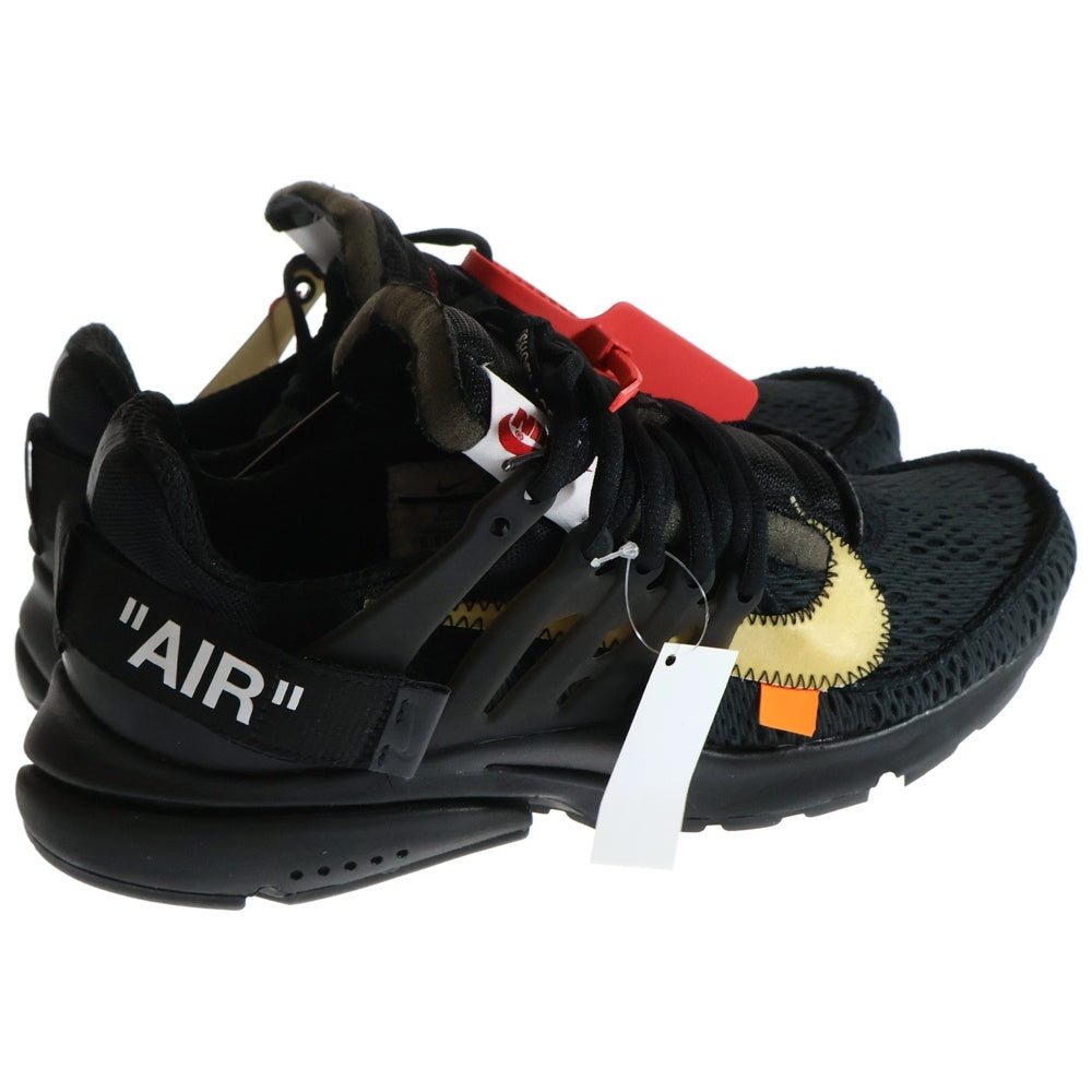 NIKE(ナイキ) ×OFF-WHITE AIR PRESTO オフホワイト エアプレスト ローカットスニーカー ブラック US9/27cm AA3830-002