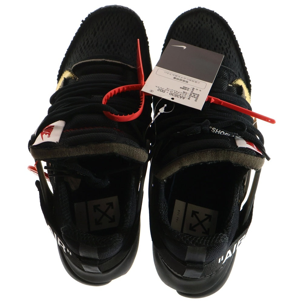 NIKE(ナイキ) ×OFF-WHITE AIR PRESTO オフホワイト エアプレスト ローカットスニーカー ブラック US9/27cm AA3830-002