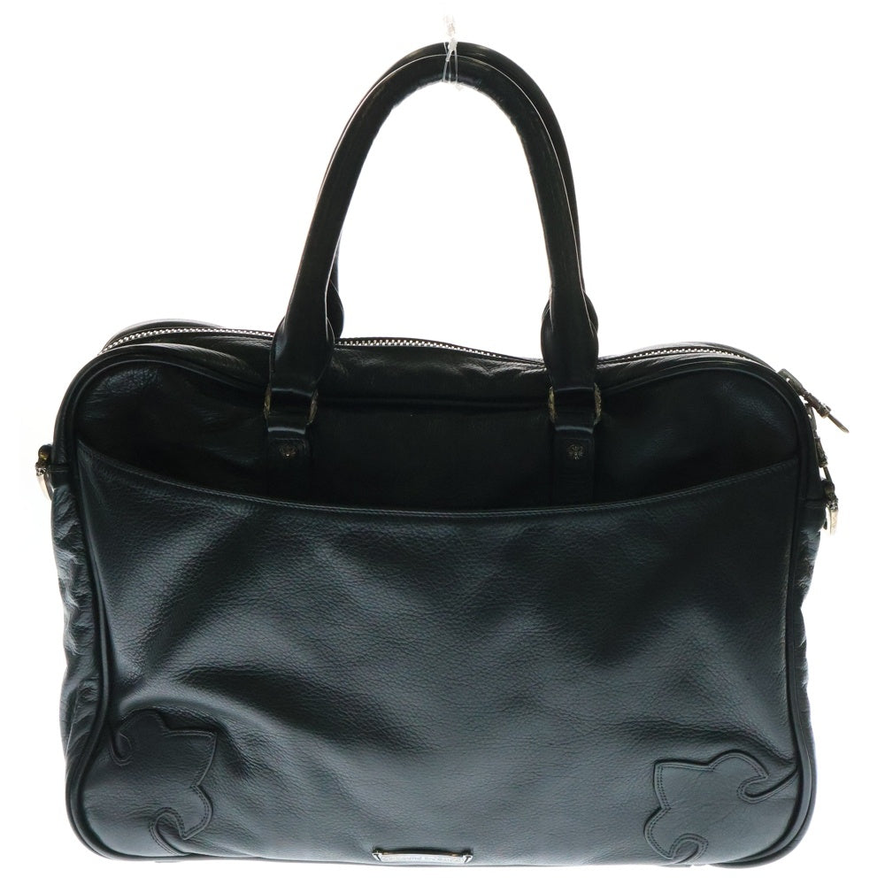 CHROME HEARTS(クロムハーツ) FLERKNEE BRIEFCASE フレアニー レザー ブリーフケース ビジネスバッグ ブラック