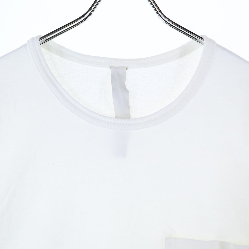CHROME HEARTS(クロムハーツ) YNOT L/S TEE フロントロゴ刺繍 袖CHクロス刺繍 クルーネック 長袖Tシャツ ホワイト