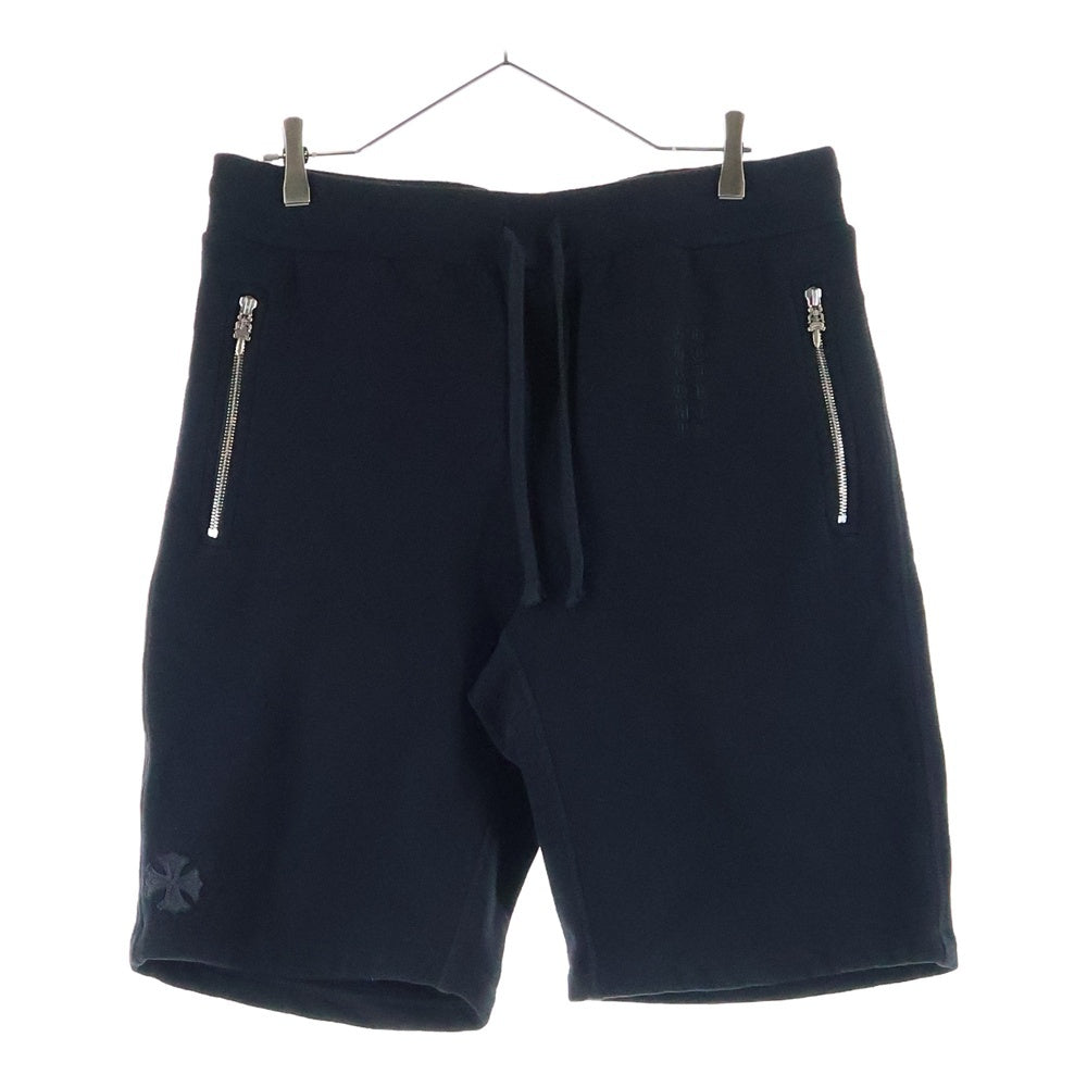 CHROME HEARTS(クロムハーツ) YNOT Sweat Shorts ダガージップ スウェット ハーフパンツ ブラック