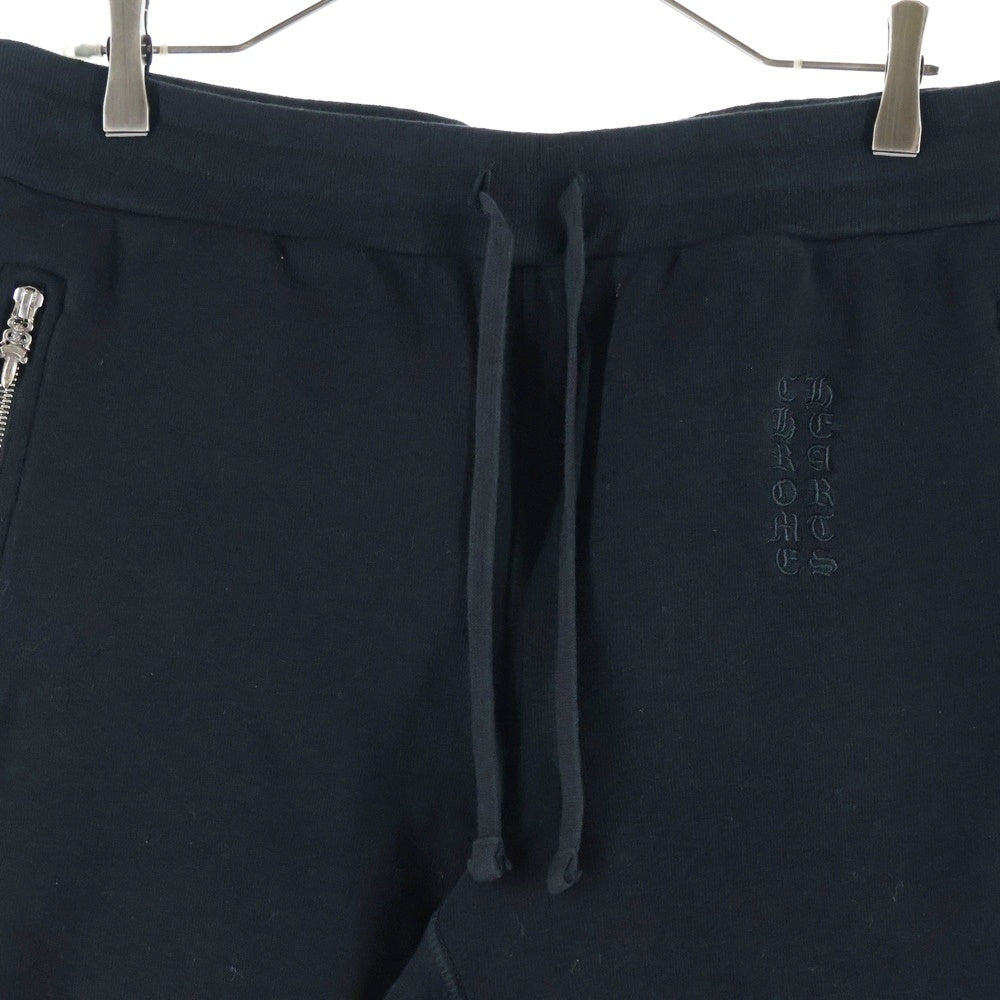 CHROME HEARTS(クロムハーツ) YNOT Sweat Shorts ダガージップ スウェット ハーフパンツ ブラック
