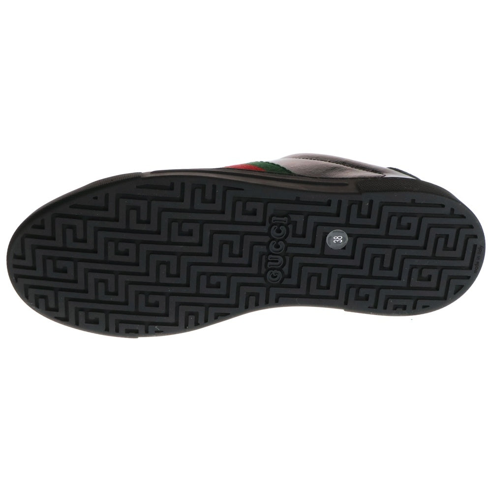 GUCCI(グッチ) ウェブストライプ GG レザーローカットスニーカー ブラック レディース 760774