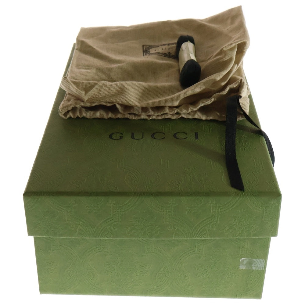 GUCCI(グッチ) ウェブストライプ GG レザーローカットスニーカー ブラック レディース 760774
