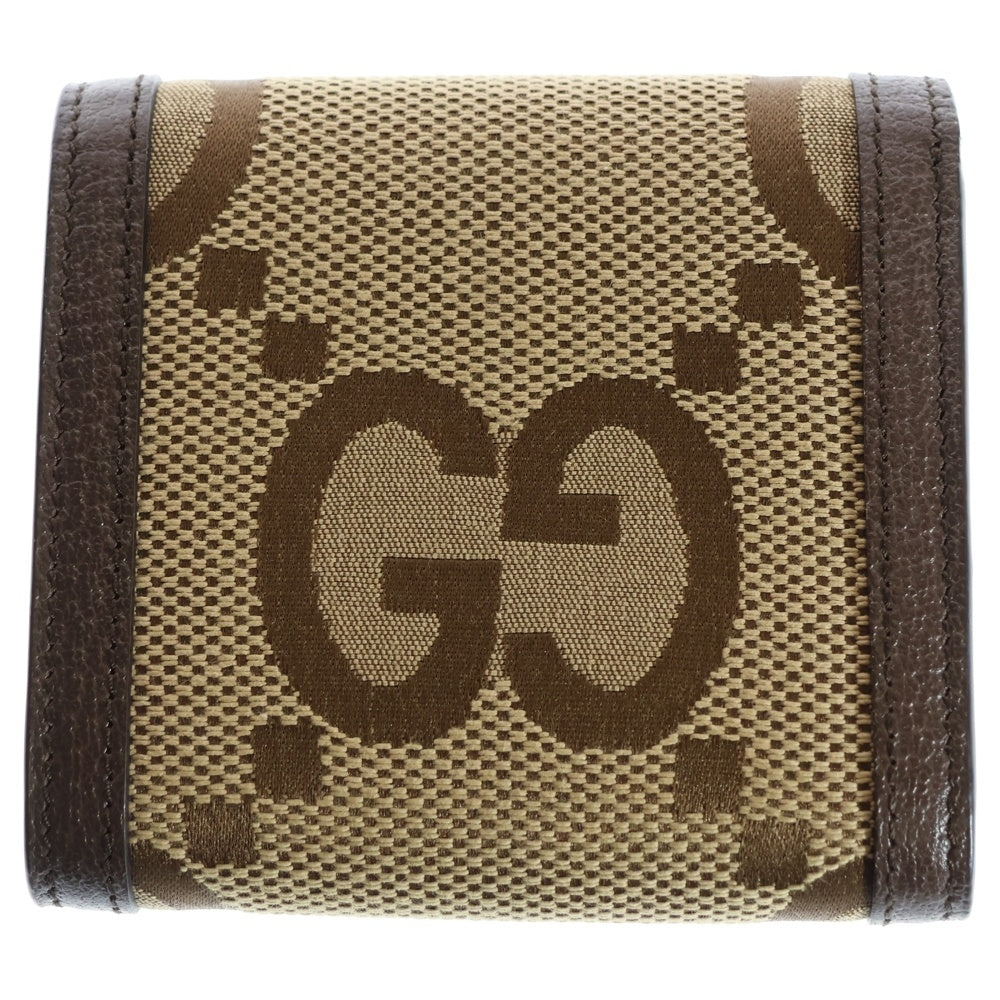 GUCCI(グッチ) ジャンボGG ダイアナ バンブー コンパクトウォレット 二つ折り財布 ブラウン 658635