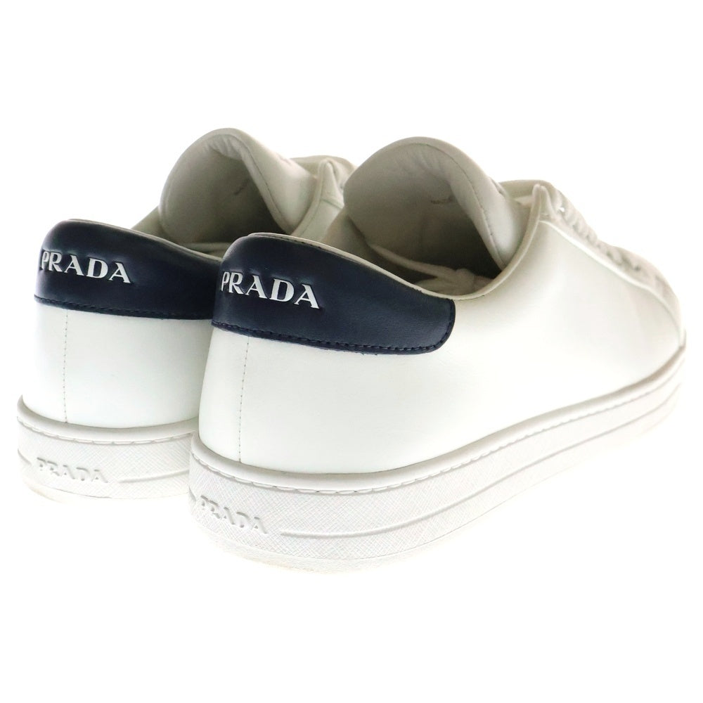 PRADA(プラダ) シュータンロゴ レザー ローカットスニーカー ホワイト 2EG 381