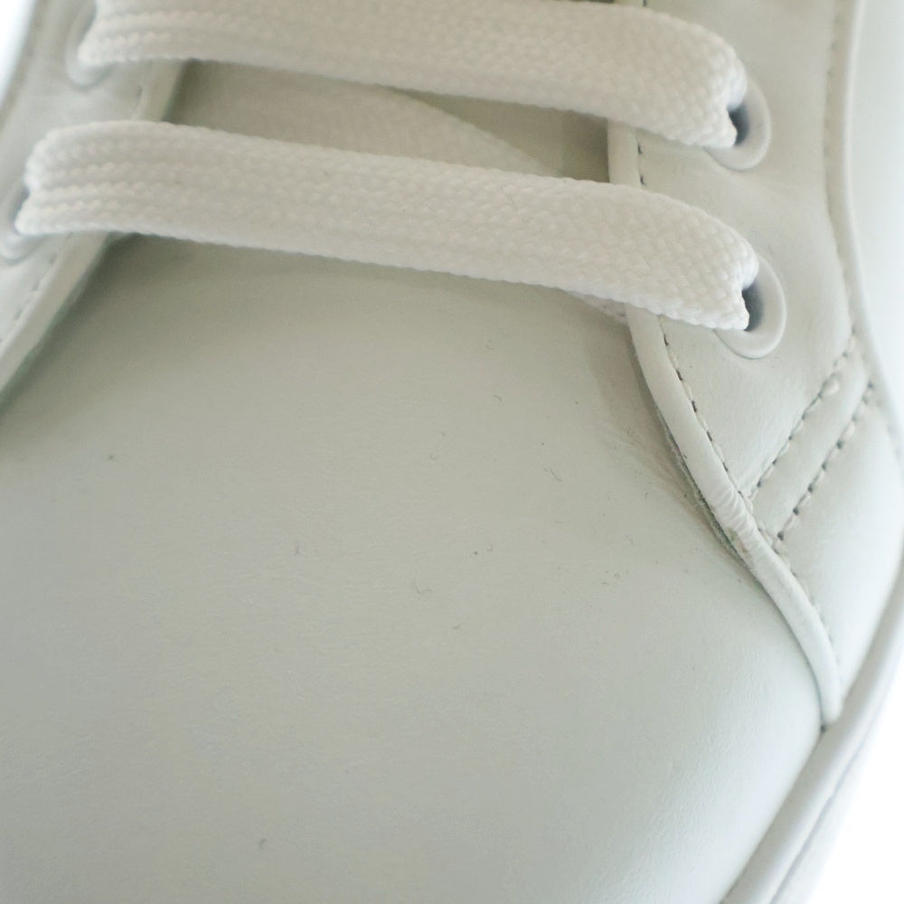 PRADA(プラダ) シュータンロゴ レザー ローカットスニーカー ホワイト 2EG 381