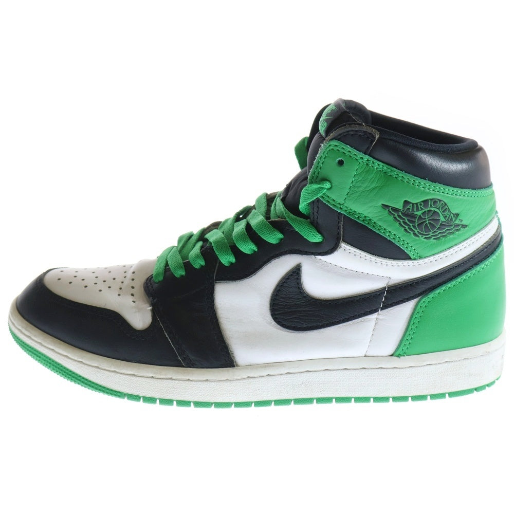 NIKE(ナイキ) AIR JORDAN 1 RETRO HIGH OG LUCKY GREEN エアジョーダン レトロ ラッキーグリーン ハイカットスニーカー グリーン/ブラック US9.5/27.5cm DZ5485-031