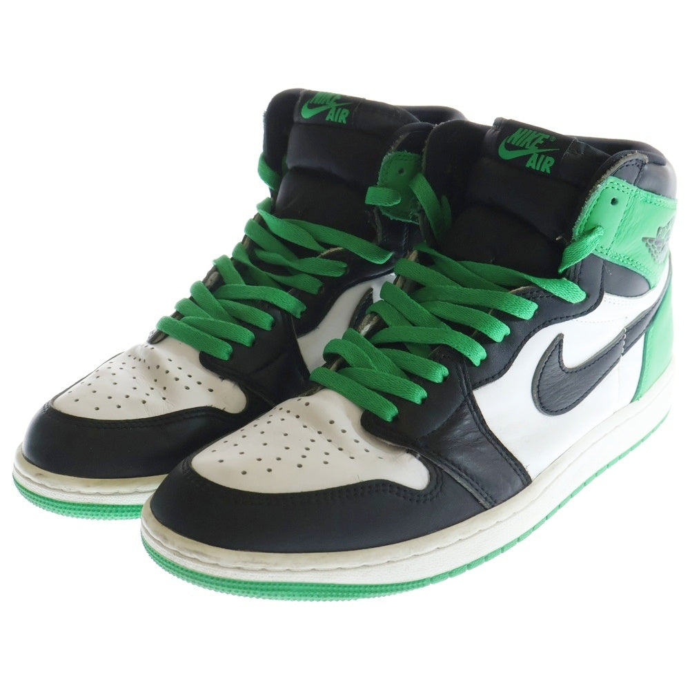 NIKE(ナイキ) AIR JORDAN 1 RETRO HIGH OG LUCKY GREEN エアジョーダン レトロ ラッキーグリーン ハイカットスニーカー グリーン/ブラック US9.5/27.5cm DZ5485-031