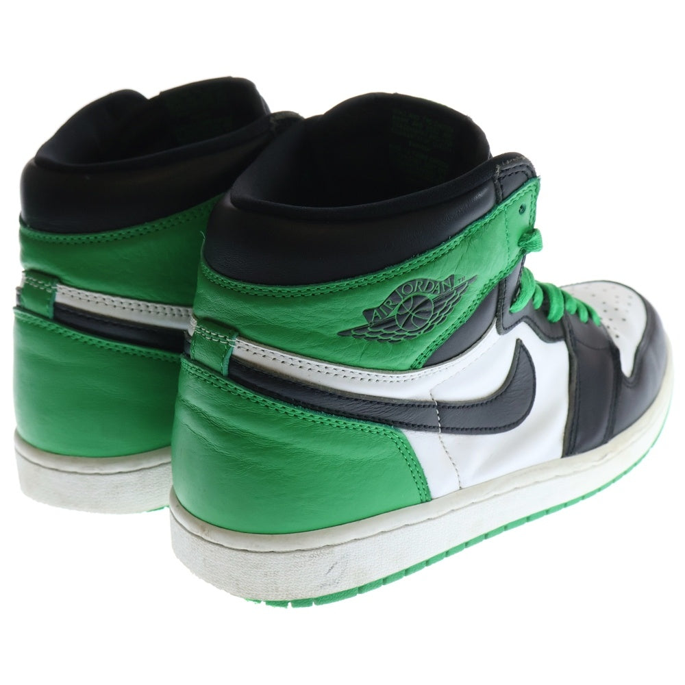 NIKE(ナイキ) AIR JORDAN 1 RETRO HIGH OG LUCKY GREEN エアジョーダン レトロ ラッキーグリーン ハイカットスニーカー グリーン/ブラック US9.5/27.5cm DZ5485-031