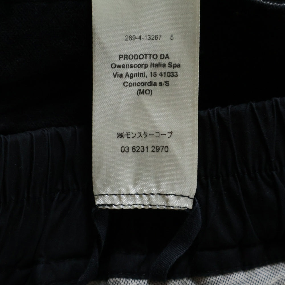 Rick Owens(リックオウエンス) 19AW LARRY ベロア素材 サルエルパンツ ブラック RU19F4395-VM