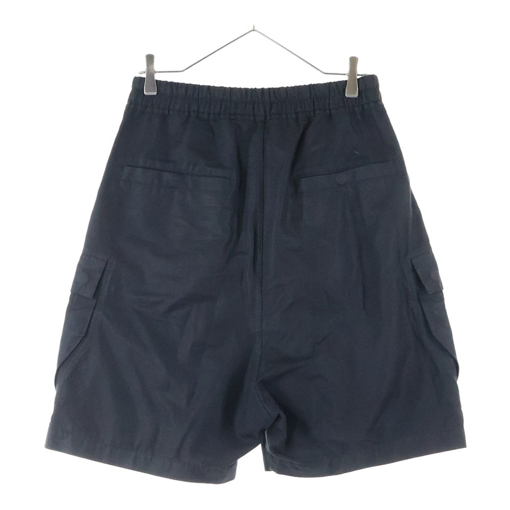 Rick Owens(リックオウエンス) 23SS Cotton Ripstop Cargo Bela Short コットンリップストップ カーゴベラショーツ ハーフパンツ ブラック RR01C4300-CR