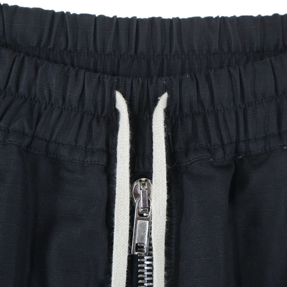Rick Owens(リックオウエンス) 23SS Cotton Ripstop Cargo Bela Short コットンリップストップ カーゴベラショーツ ハーフパンツ ブラック RR01C4300-CR