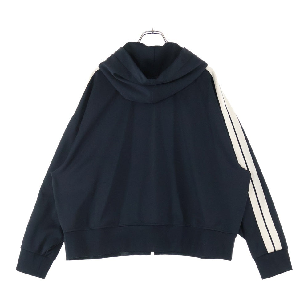 Palm Angels(パームエンジェルス) 23SS Zip Hoodie Track Jacket ジップアップ フーディトラックジャケット ブラック PMBD051S23FAB001