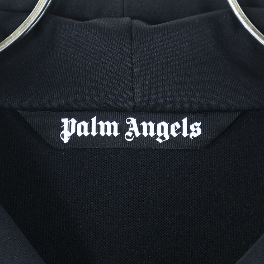 Palm Angels(パームエンジェルス) 23SS Zip Hoodie Track Jacket ジップアップ フーディトラックジャケット ブラック PMBD051S23FAB001