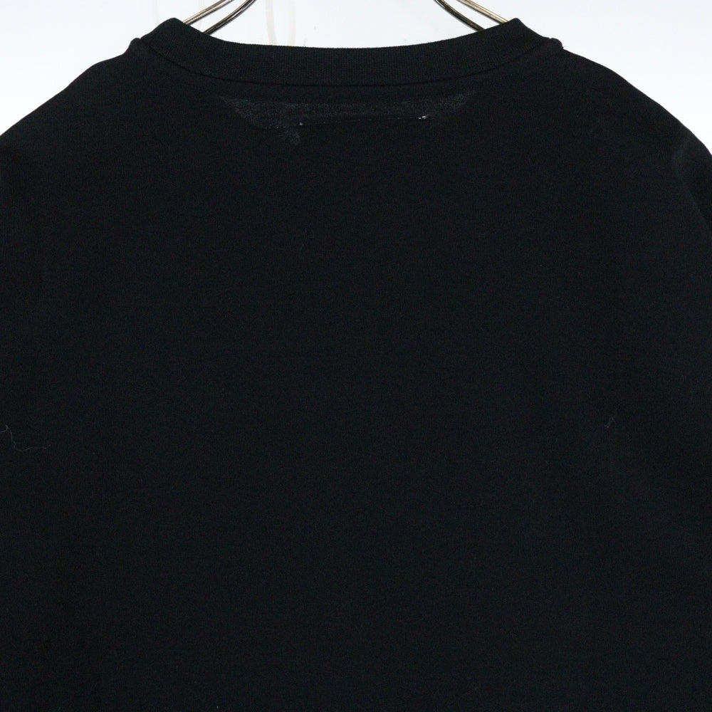 PASSION DESIRE(パッションデザイア) CORD EMBROIDERED T-SHIRT BONES コード刺繍半袖Tシャツ クルーネックカットソー ブラック PD25SC03