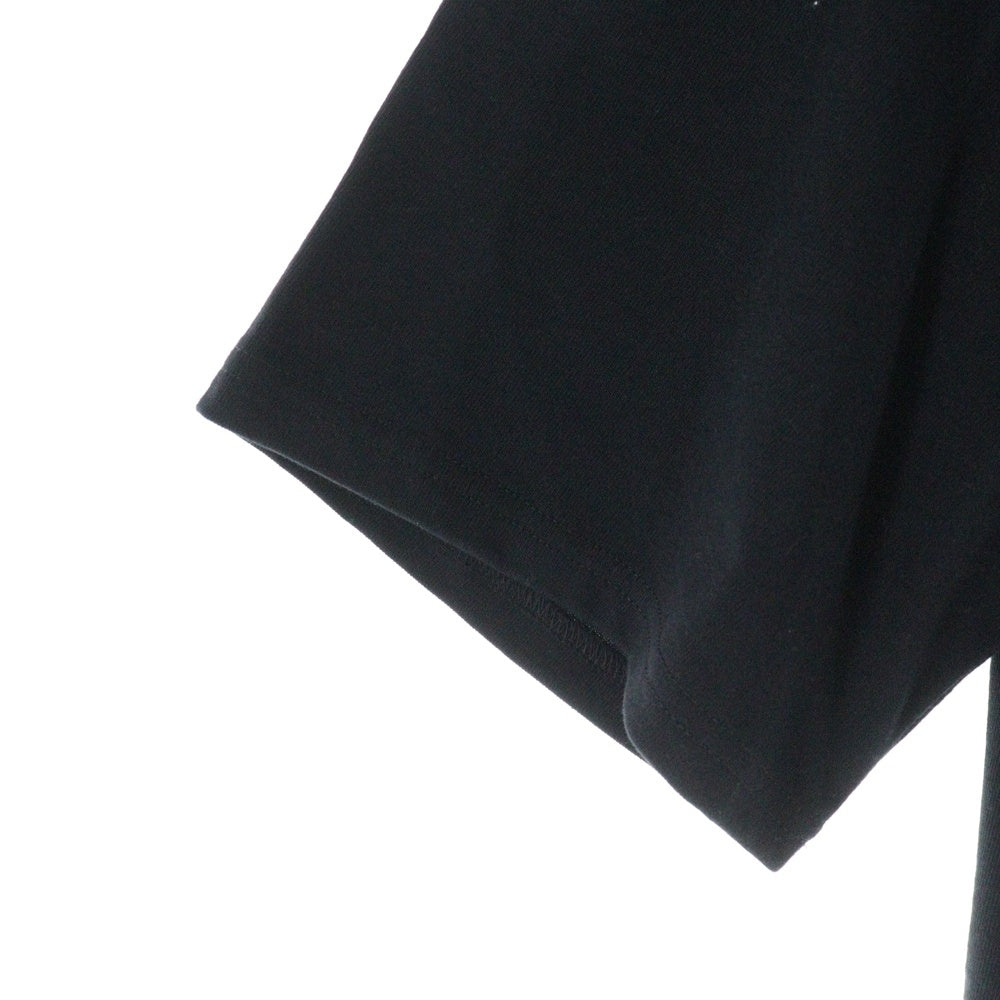 PASSION DESIRE(パッションデザイア) CORD EMBROIDERED T-SHIRT BONES コード刺繍半袖Tシャツ クルーネックカットソー ブラック PD25SC03