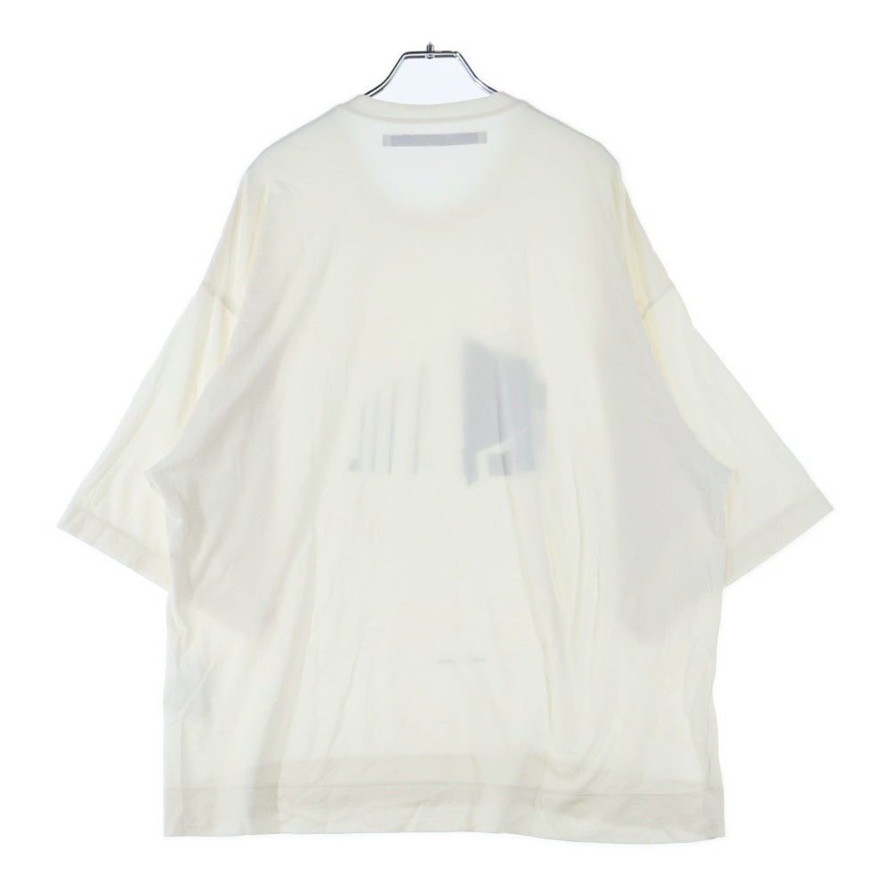 JULIUS(ユリウス) 23SS ドレープ オーバーサイズ半袖Tシャツ カットソー アイボリー 817CPM1