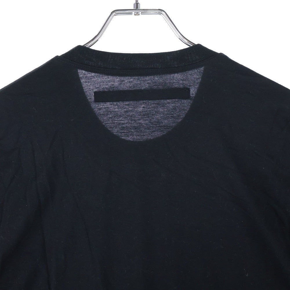 JULIUS(ユリウス) 23SS ドレープ オーバーサイズ半袖Tシャツ カットソー ブラック 817CPM1