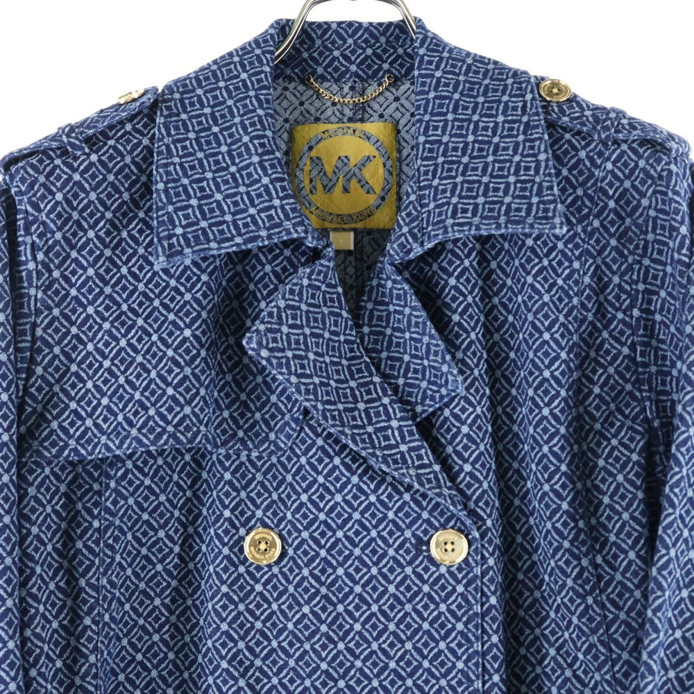 MICHAEL KORS(マイケルコース) 総柄デニムジャケット ネイビー JF420G7GQC