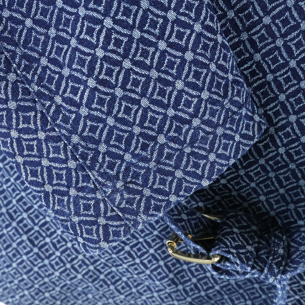 MICHAEL KORS(マイケルコース) 総柄デニムジャケット ネイビー JF420G7GQC