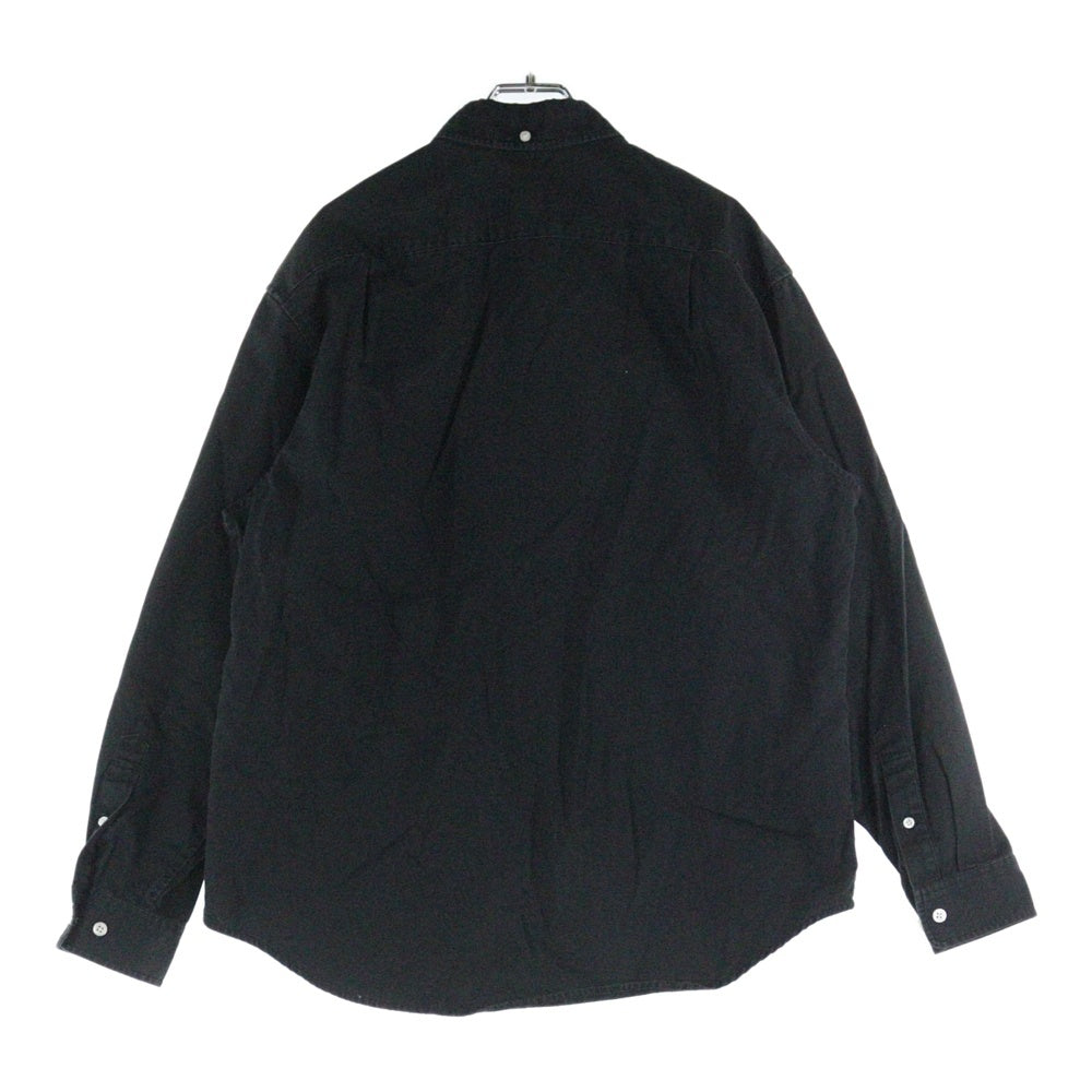 SUPREME(シュプリーム) 22SS Small Box Shirt スモールボックス ワッペン付き長袖シャツ ブラック