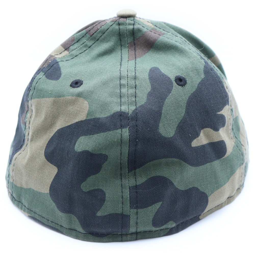 STUSSY(ステューシー) ×Newera Curly S 59FIFTY ニューエラ カーリーSロゴ刺繍 ベースボールキャップ カモフラ グリーン