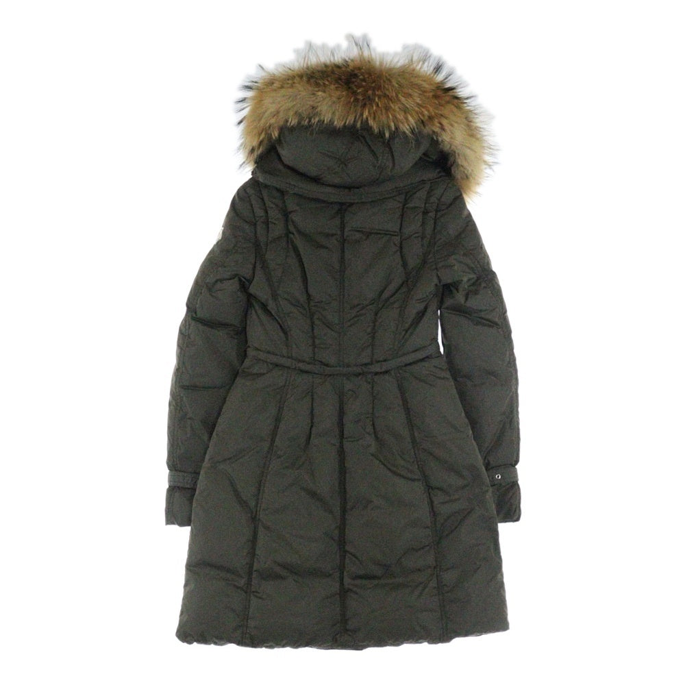 MONCLER(モンクレール) PHALANGERE ファランジェール ファー付 ダウンコート レディース 120934991425 53106 カーキ