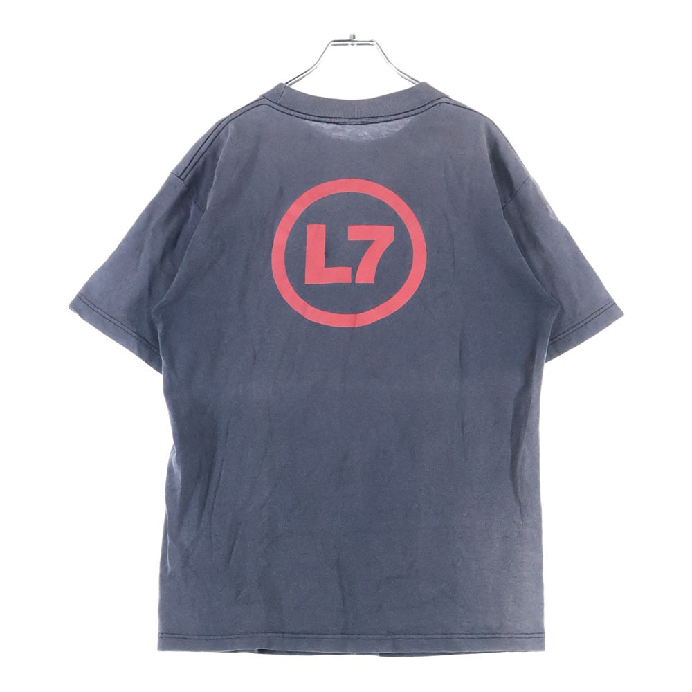 VINTAGE(ヴィンテージ) 90s L7 OFF THE WAGON オフザワゴン バンドTシャツ 半袖カットソー ブラック ※首タグ欠品